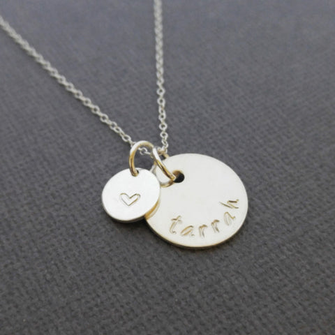 New Baby Necklace with Name and Date