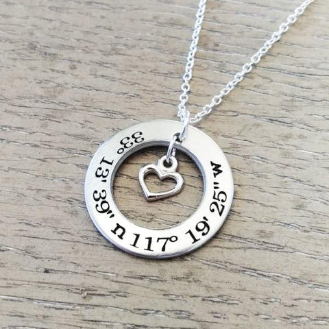 Couples Initials and Engagement Ring Necklace