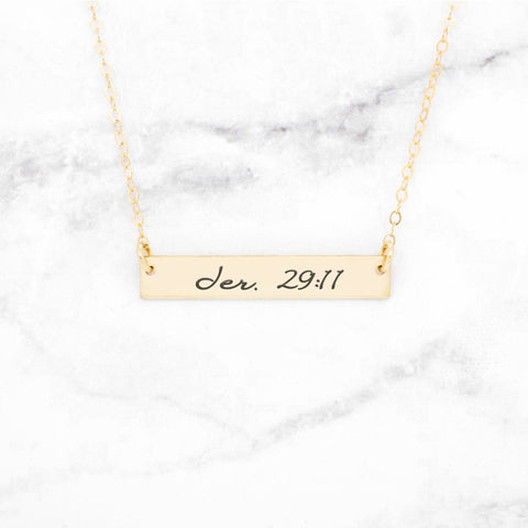 Carpe Diem Necklace - Sterling Silver Quote Necklace