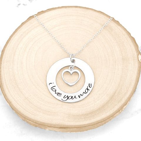 Heart Charm Personalized Initial Necklace