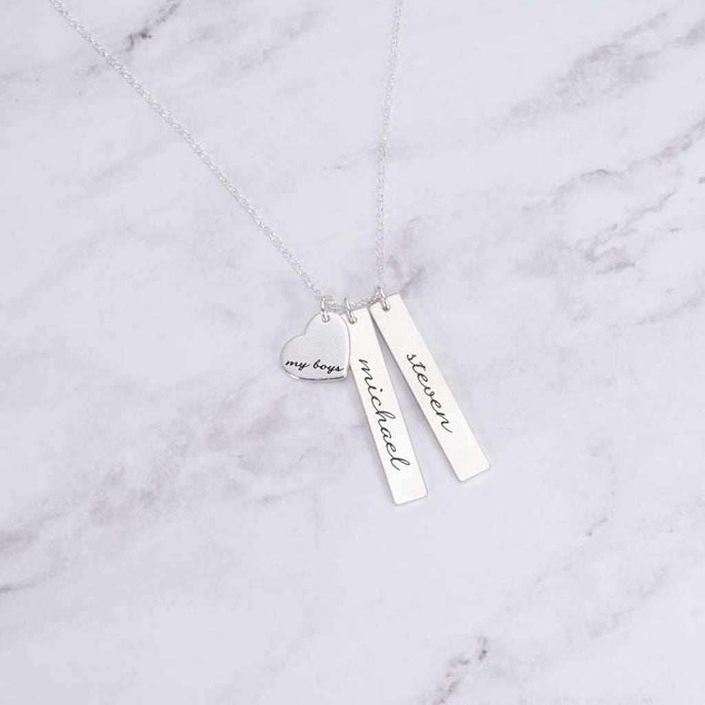 Personalized Mom Necklace - My Boys Necklace