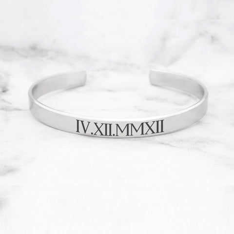 Personalized Anniversary Bracelet - Sterling Silver