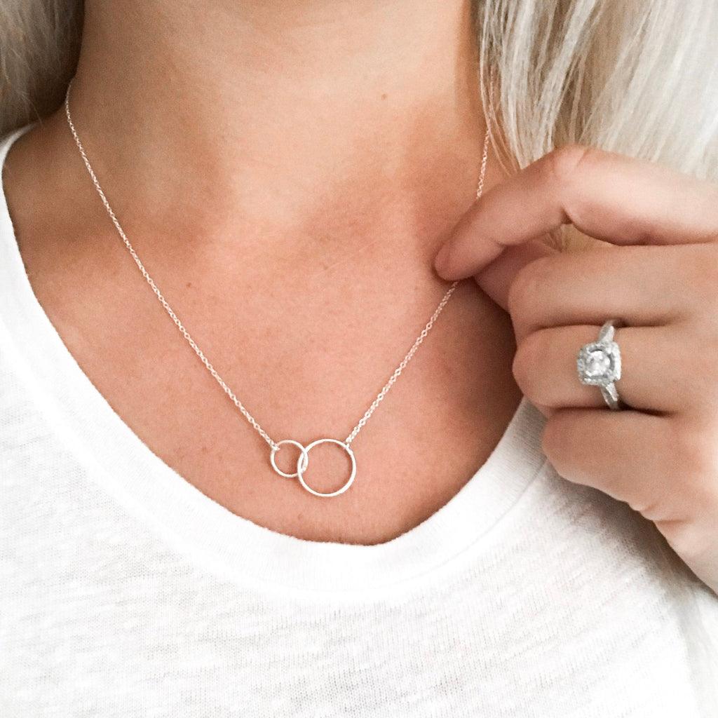 Sisters Necklace - Set of 2 Matching Sterling Silver Sisters Necklaces