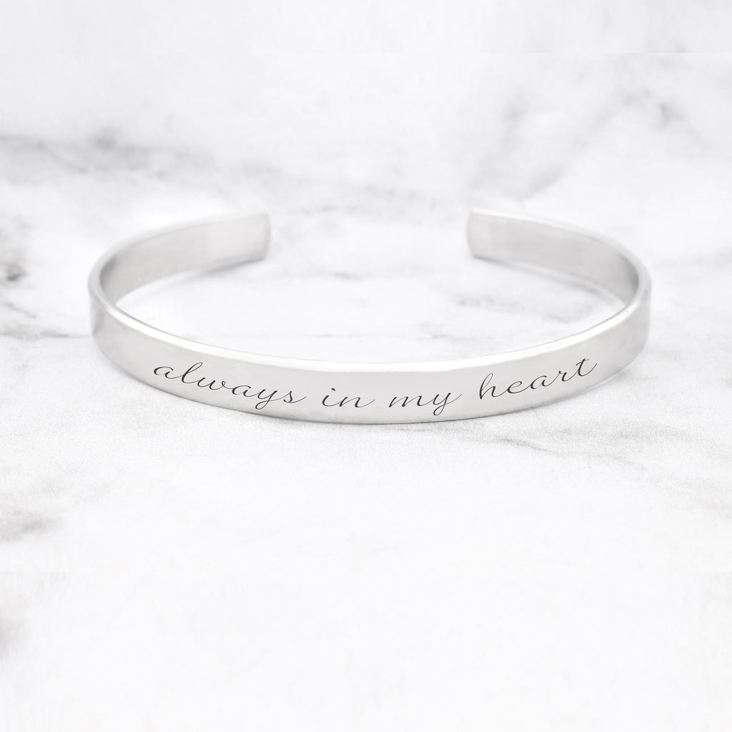 Always In My Heart Mantra Bracelet