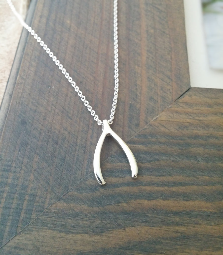 Mini Wishbone Necklace