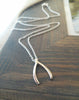 Silver Wishbone Necklace