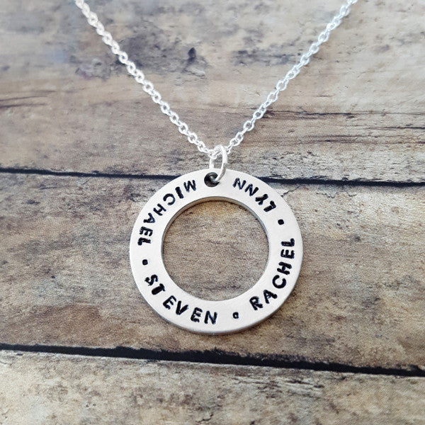 Personalized Family Necklace With Kids Names