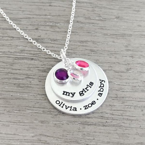 Custom Anniversary Necklace with Initials and Roman Numerals