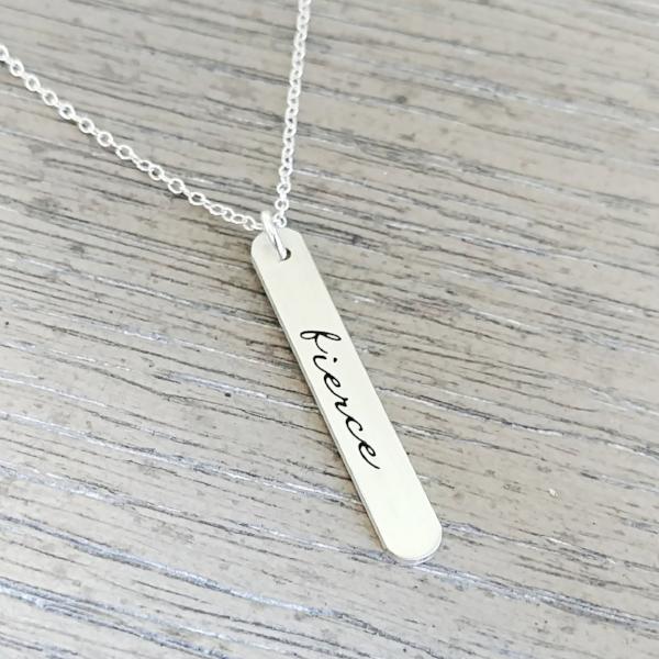 Fierce Vertical Bar Necklace