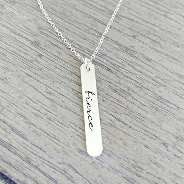 Fierce Vertical Bar Necklace