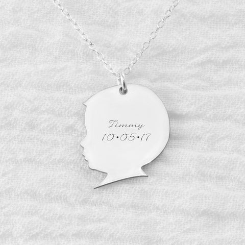 Be Still Necklace - Sterling Silver Quote Bar Necklace