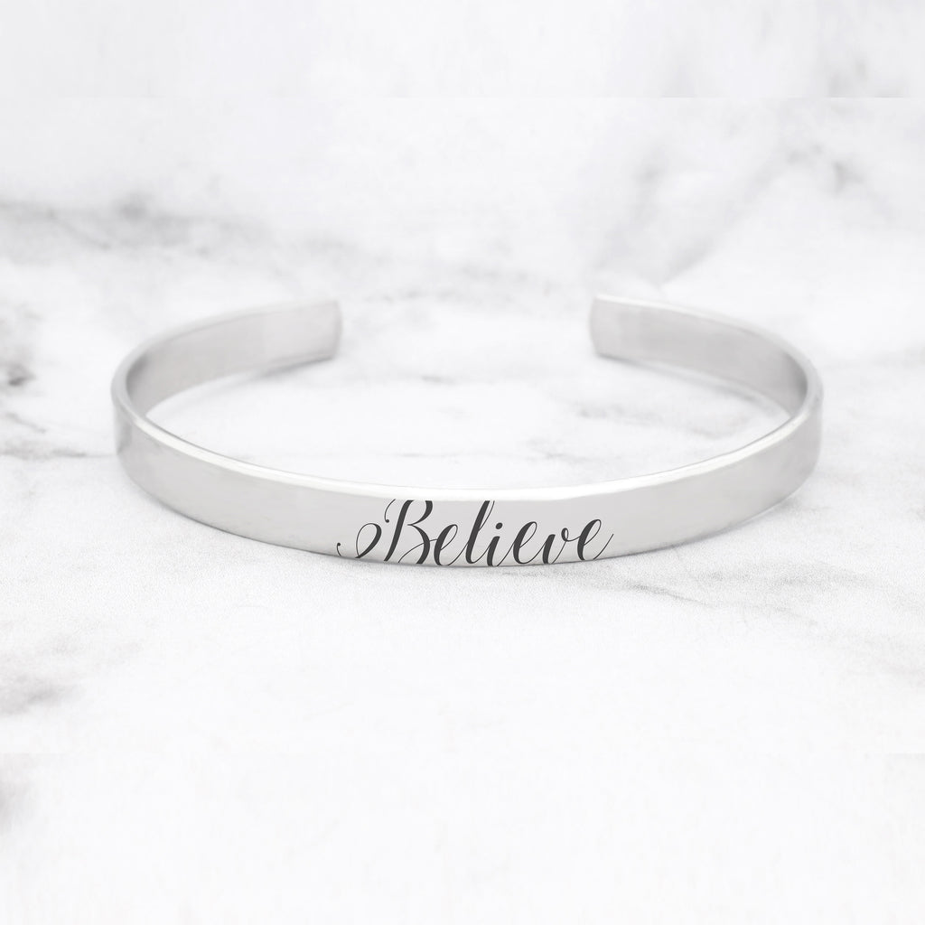 Believe Word Bracelet
