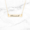 Blessed Necklace - Gold Bar Necklace