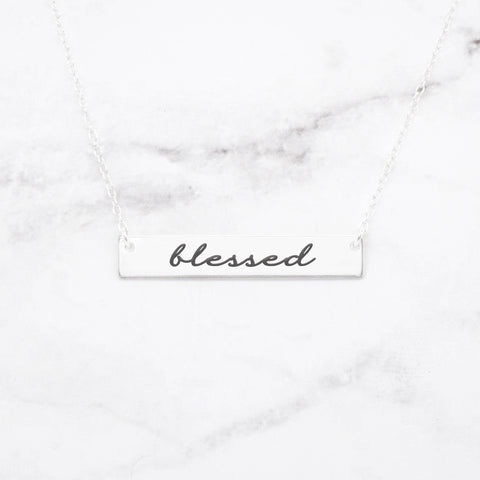 Present Over Perfect Necklace - Quote Necklace