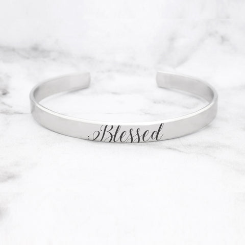 Strong Is Beautiful Mantra Bracelet