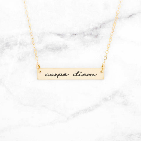 Dreamer Necklace - Gold Bar Necklace