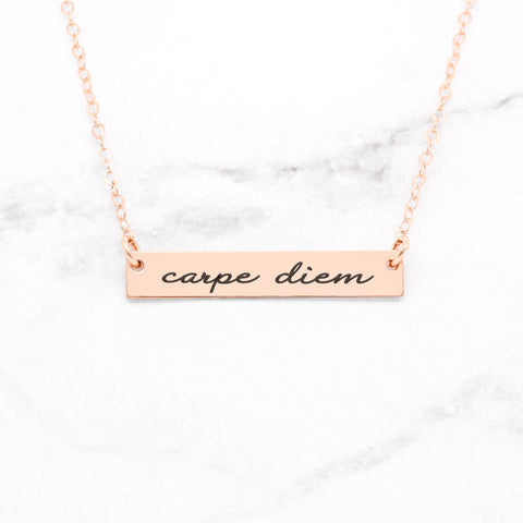 Faith Over Fear Necklace - Quote Necklace