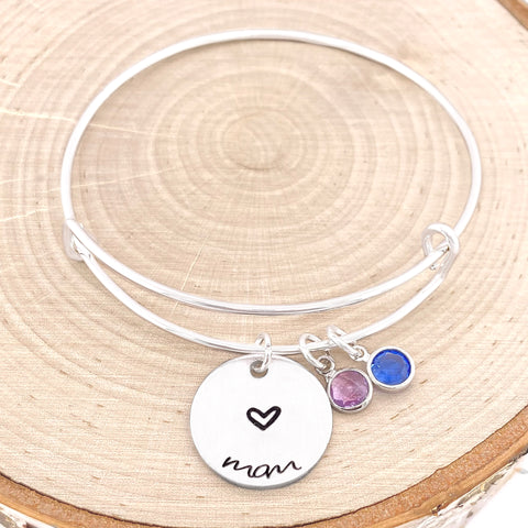 Personalized Name Bracelet With Birthstone