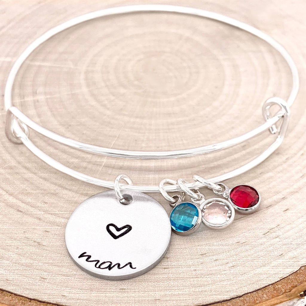 Custom Mom Bracelet With Birthstones