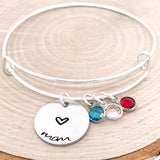 Custom Mom Bracelet With Birthstones