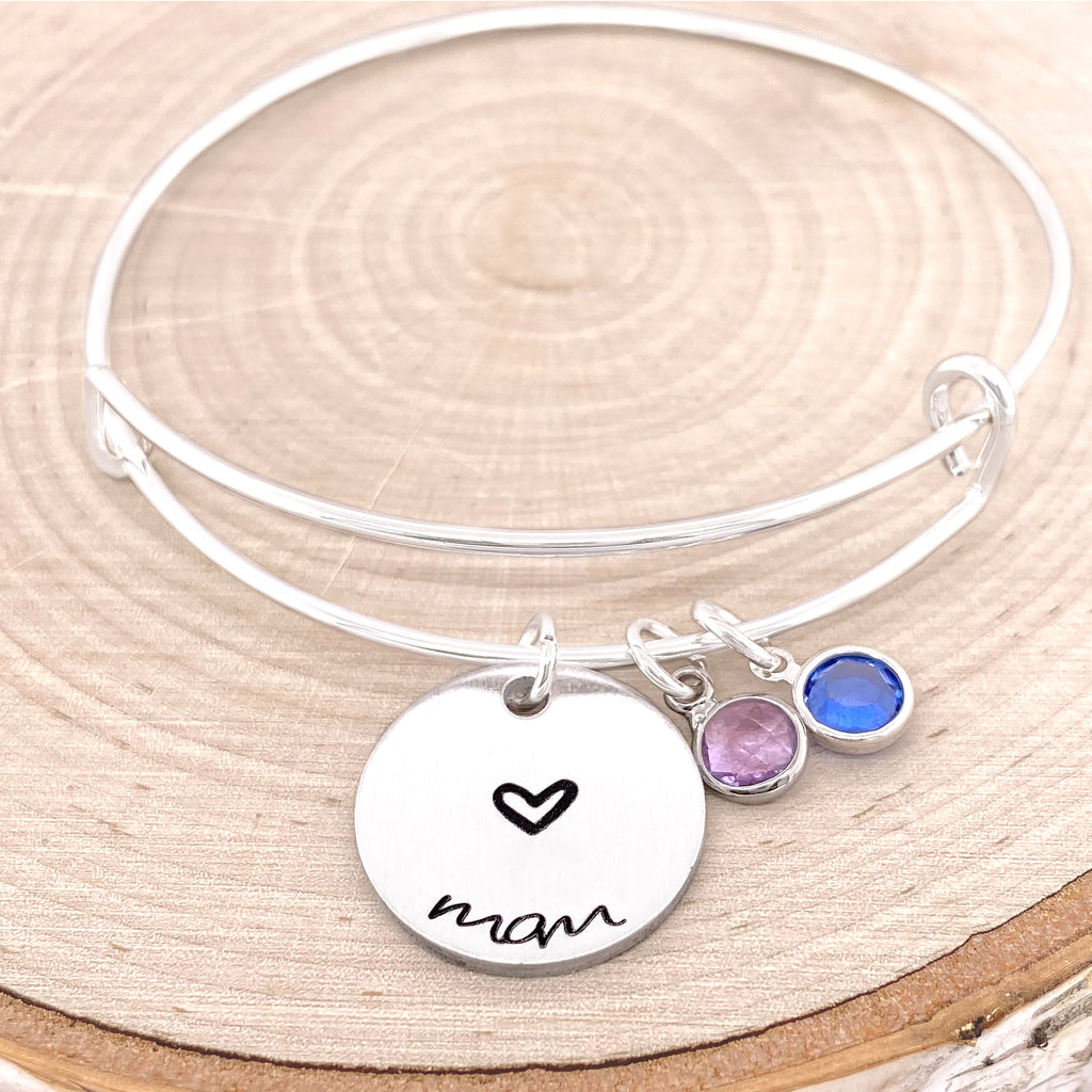 Custom Mom Bracelet With Birthstones