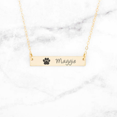 Dog Necklace - Personalized Dog Mom Necklace