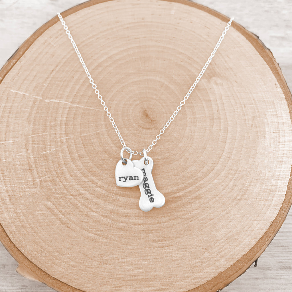 Dog Necklace - Personalized Dog Mom Necklace