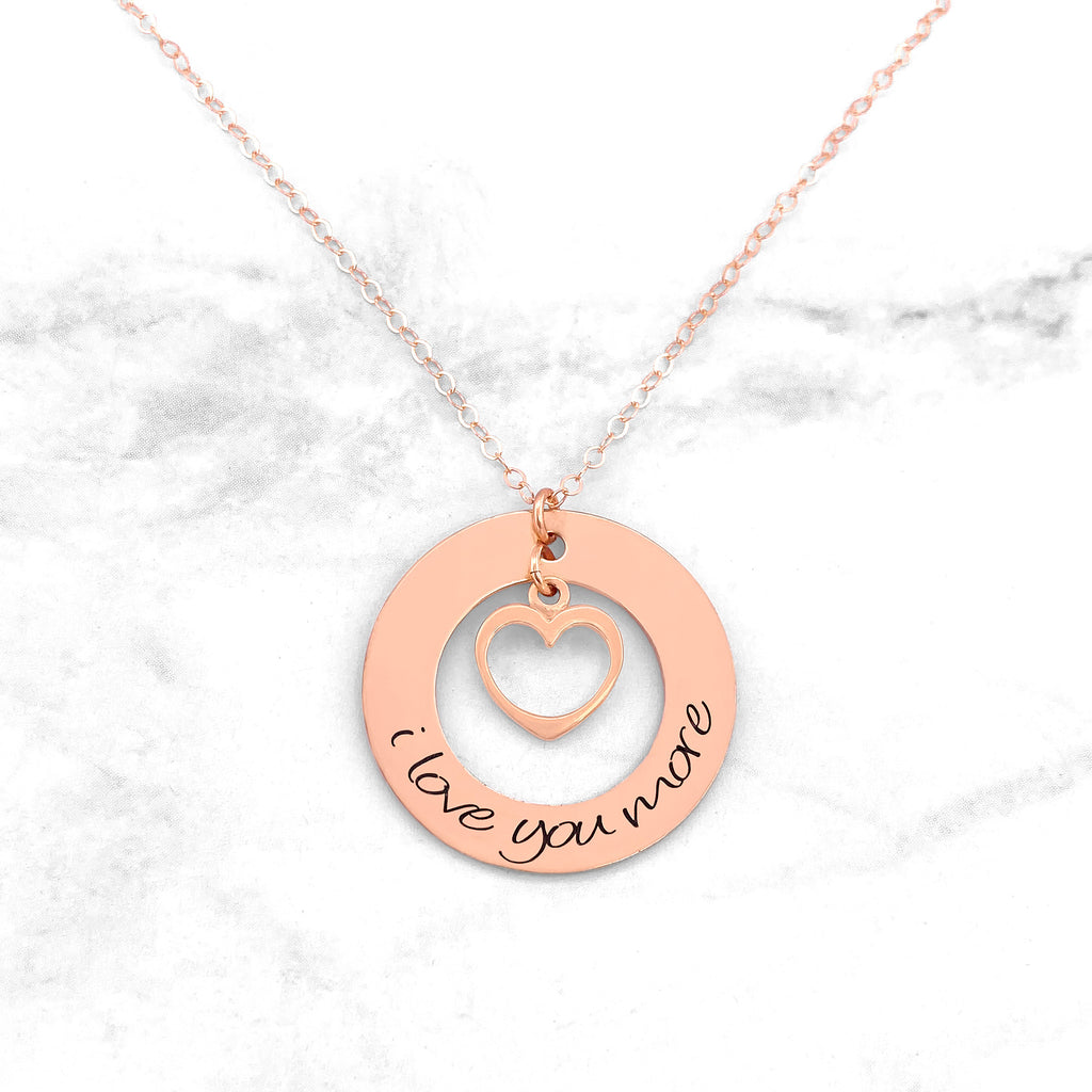 I Love You More Necklace - Love Necklace