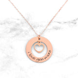 I Love You More Necklace - Love Necklace