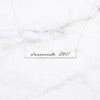 Jeremiah 29:11 Necklace - Sterling Silver Bar Necklace