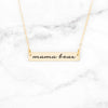 Mama Bear Bar Necklace - Gold