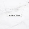 Mama Bear Bar Necklace - Rose Gold