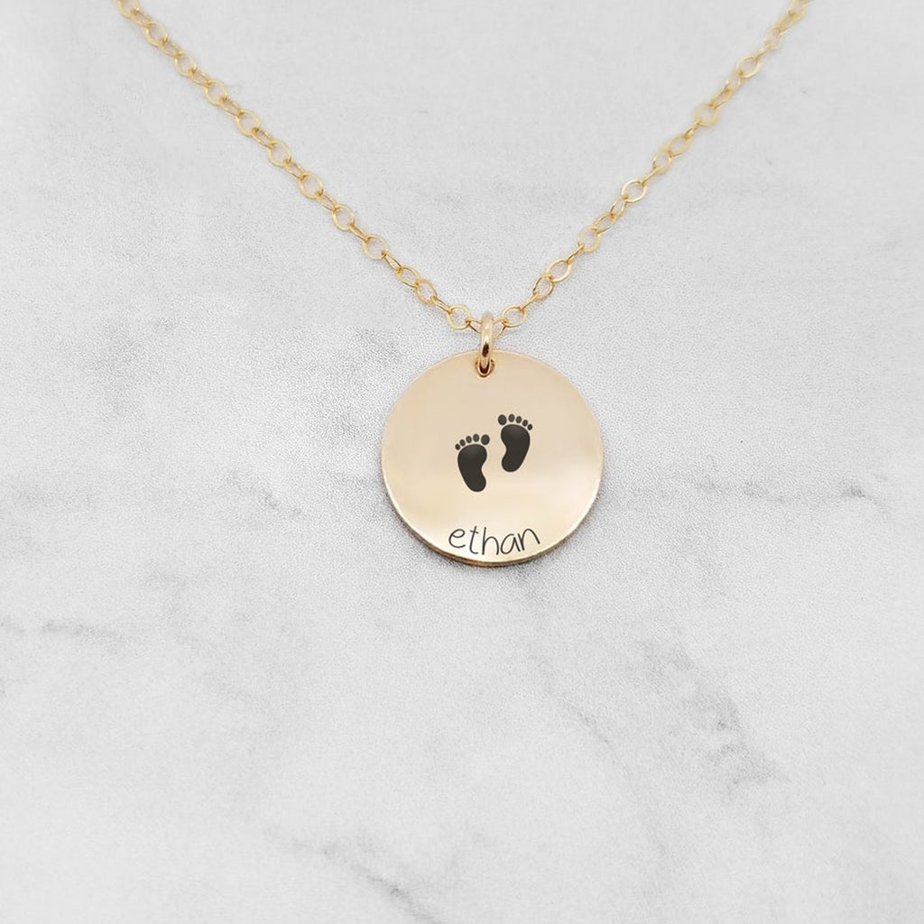 New Baby Necklace - Personalized Necklace For Mom