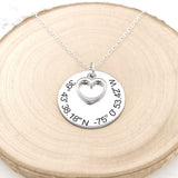 Personalized Coordinates Necklace