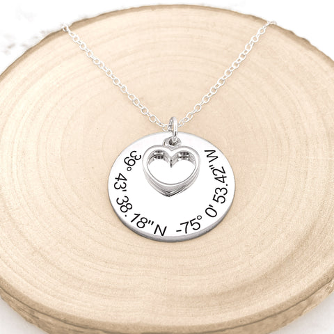 Hand Stamped Vertical Bar Necklace with Kids Names