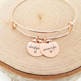 Personalized Rose Gold Name Bracelet