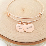 Personalized Anniversary Bracelet - Rose Gold