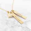 Personalized Mom Necklace - Gold My Girls Necklace