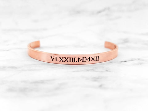 Word Bracelet - Personalized Copper Cuff