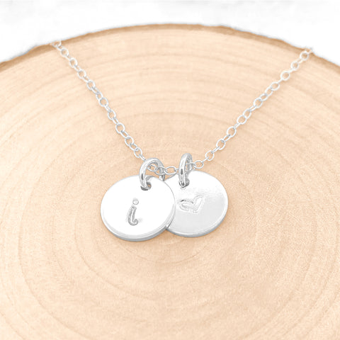 Personalized Sterling Silver Cross Charm Necklace