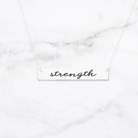 Not All Who Wander Are Lost - Rose Gold Quote Bar Necklace