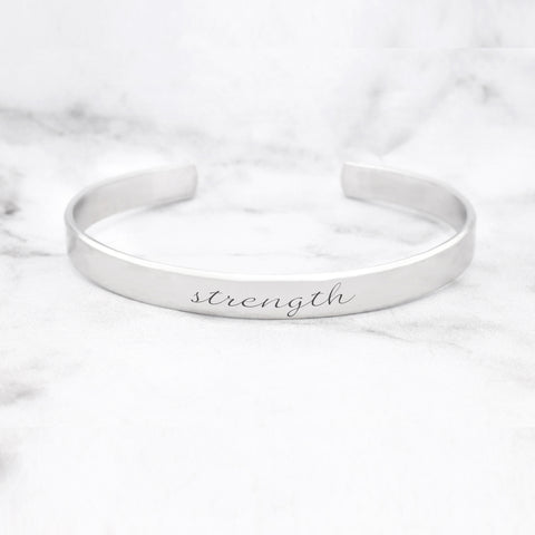 Personalized Gold Bangle - An Adjustable Name Bangle With Your Name Or Dates