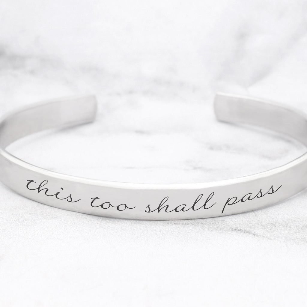 This Too Shall Pass Mantra Bracelet