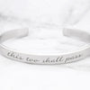 This Too Shall Pass Mantra Bracelet