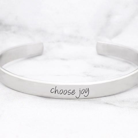 Just Breathe Mantra Bracelet