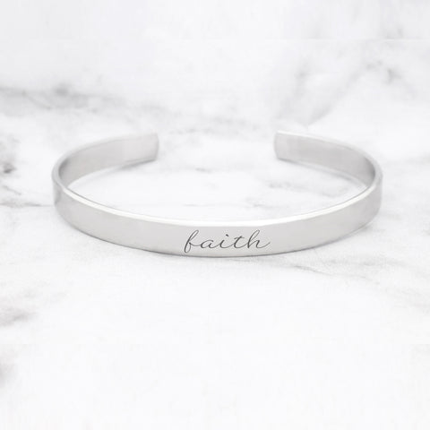 Personalized Gold Bangle - An Adjustable Name Bangle With Your Name Or Dates