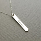 Hope - Vertical Bar Necklace