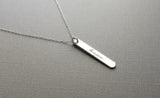 Hope - Vertical Bar Necklace