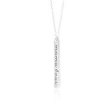 Mama Bear Vertical Necklace - Sterling Silver Necklace