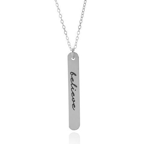 Carpe Diem Necklace - Sterling Silver Quote Necklace